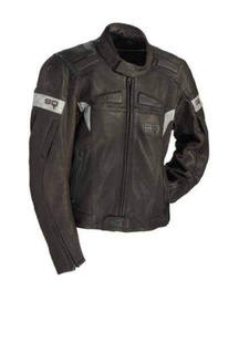 SQ VEGAS pánská kožená bunda na motorku, černá