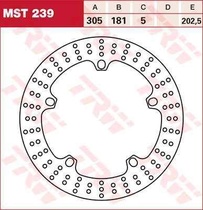 TRW MST239 brzdový kotouč, přední