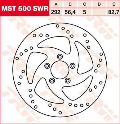 TRW MST500SWR brzdový kotouč, přední