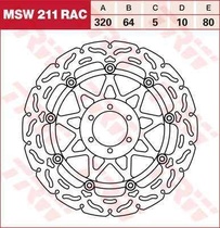 TRW MSW211RAC brzdový kotouč, přední