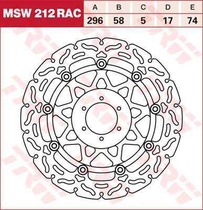 TRW MSW212RAC brzdový kotouč, přední