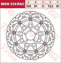 TRW MSW216RAC brzdový kotouč, přední