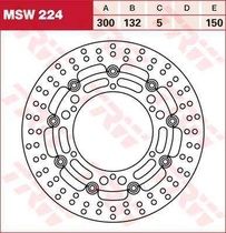 TRW MSW224 brzdový kotouč, přední