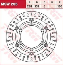 TRW MSW235 brzdový kotouč, přední