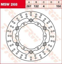 TRW MSW268 brzdový kotouč, přední