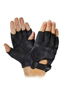 SQ Road 66 kožené rukavice bez prstů