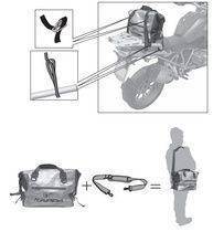 Kappa WA406S cargo bag stříbrná taška na motorku, 15 litrů