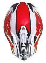 Přilba ZED X1.9 krossová bílá černá červená žlutá helma na motorku